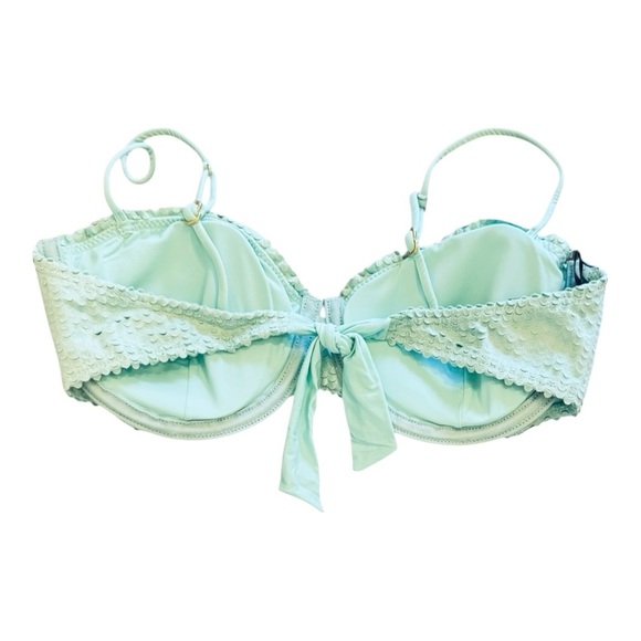 VIX PAULA HERMANNY Nissi Lasercut Bikini Top in Aqua NWT - Picture 5 of 7